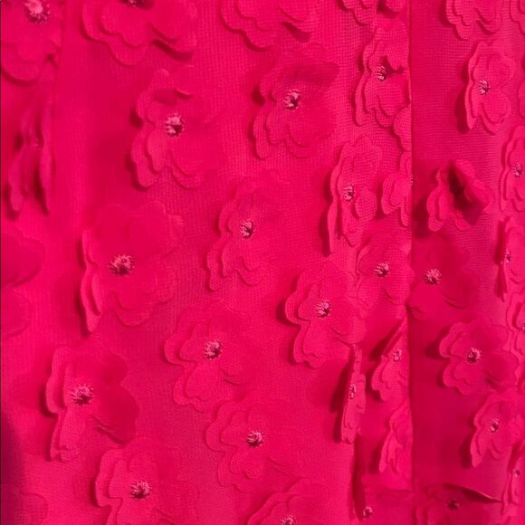 Isabel & Nina NWT Hot Pink Floral Textured Shift  spring/summer dress MSRP $89 - Picture 5 of 5